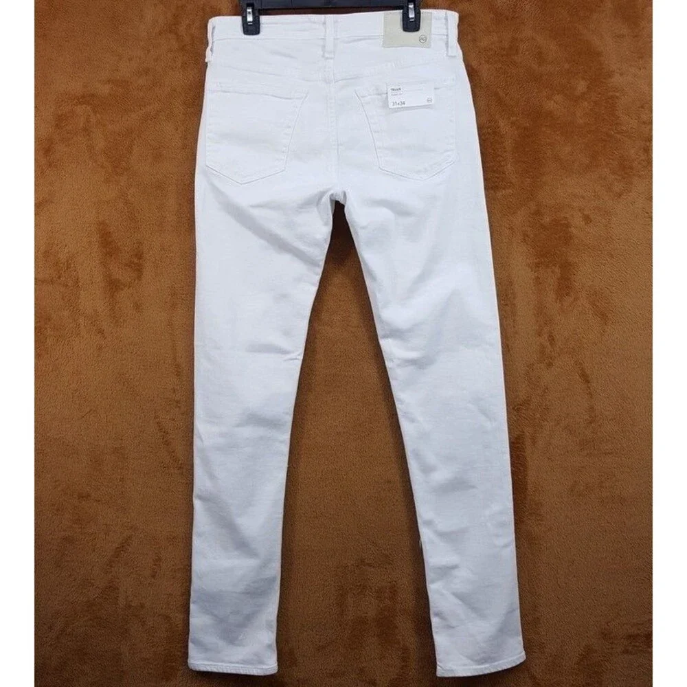 AG JEANS Mens Size 31x34 White Wash Modern Slim Denim TELLIS $198